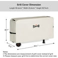 thumbnail image 5 of FEASTO 50 inches Outdoor Waterproof Gas Grill Cover,Charcoal Grill Cover, Fit for 845001L and 734401B, L50” x W24” x H29", 5 of 6