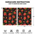 thumbnail image 2 of Nursery Curtains Boys Girls Kids Straberry Print Pattern Window Drapes for Living Bedroom Playroom Room Decor Rod Pocket 52x63 Inch 2 Panels, 2 of 2