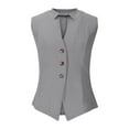 thumbnail image 4 of Youyipin Womens Tank Tops 2025 Summer Sleeveless Vest Blazer Lightweight Casual Fully Lined Slim Button Down Work Fashion Petite Elegant Tank Top For Women, 4 of 6