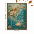 thumbnail image 3 of Qisvanset 12x16 Inch Crimson Moon Great Waves Canvas Print Wall Art, 3 of 5