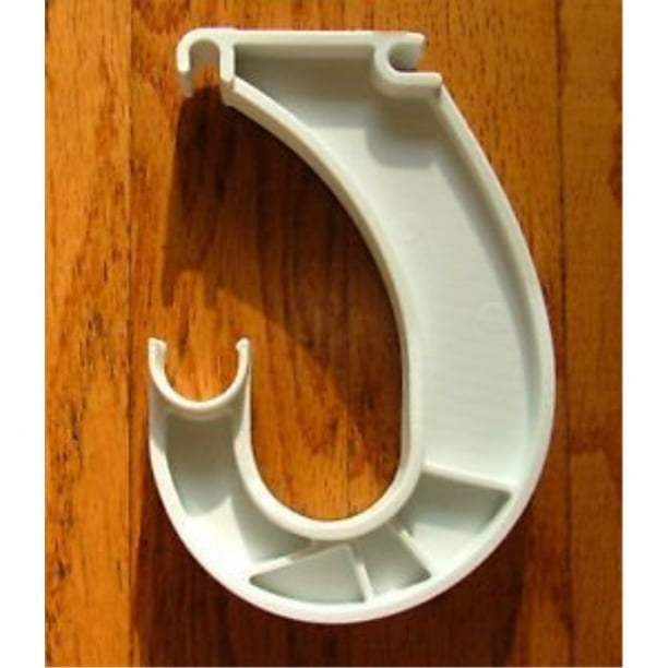 closetmaid plastic rod bar support bracket hangers pack of 5, white