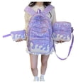 thumbnail image 4 of CUZIBR Sprinkle Ice Cream Print Backpack For Teen Girls Casual Lightweight Student School Backpack Travel Daypack With Multiple Pockets, 4 of 5