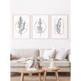 thumbnail image 1 of 3pcs Floral Pattern Unframed Painting, Abstract Wall Art Prints For Home Decor, 1 of 5