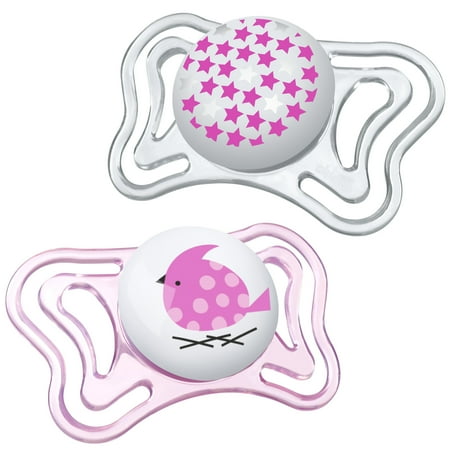 UPC: 0049796710311 | Chicco PhysioForma Light Day & Night Orthodontic Pacifier 0-6m Pink 2pk