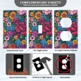 thumbnail image 3 of Yayeee Blank Wall Plate Cover 1-Gang 4.5"x2.7" Home Unused Decorative Outlet, Charming Floral Pattern, 3 of 7