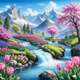 thumbnail image 1 of 5D DIY Paisaje Del Arte Artesanal 50x50cm, 1 of 9