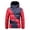 Red, variant on UVEASISHA Men Winter Coats Fashion Color Block Hooded Puffer Jackets Full Zip Windproof Insulated Down Coat Thick Warm Quilted Jacket with Pockets Dark Gray L