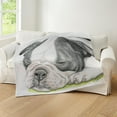 thumbnail image 4 of CafePress - Sleepy Boston Terrier Puppy Throw Blanket - Soft Fleece Throw Blanket, 50"x60" for All Ages, 4 of 4