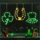 thumbnail image 4 of Lámpara de hierro para festival de parques, forma de herradura de trébol de cuatro hojas, lámpara de alambre de cobre y hierro con ventosa para colgar, 4 of 5