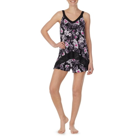 Tank Top Sleepwear Shirt - Secret Treasures Women's and Women's Plus Modern Tank and Shorty PJ Set