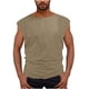 thumbnail image 1 of Camiseta de Ocio de los Hombres, Top sin Mangas de Ajuste Suelto Versátil en Color Sólido Estilo Delgado para Diario Y Negocios Casual, Blusa Cómoda, 1 of 7