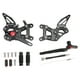 thumbnail image 1 of Reposapiés traseros ajustables de competición negros para Honda CBR1000RR-R SP 2021-2025, 1 of 16