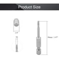 thumbnail image 2 of HUGFEGWE Torx Screwdriver Bits, T9 Magnetic Torx Head Screw Driver Bit, with 1/4 Inch Hex Shank, 50mm Length S2 Steel Screw Driver Kit Tools, for Repair Work, 10 Pcs CJB91-22865, 2 of 8
