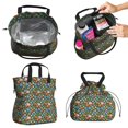 thumbnail image 2 of Pioneer Flower Floral Print Pattern Drawstring Lunch Bag Women - Drawstring Lunch Bag Insulated for Work Office - Stain-Resistant Large Lunchbags for Women with Multi-Pockets, 2 of 6