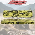 thumbnail image 4 of ZIATUBLES 2-Pack UTV Seat Covers, Waterproof Scratch-Resistant Polyester Protectors for Kawasaki Mule Bench Seats, Yellow Green Black Jungle Camo Print UTV Decor Accessories Part, 4 of 8