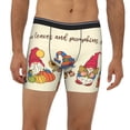 thumbnail image 2 of Salouo Autumn Gnomes1 Pattern Men's Boxer Briefs, Soft & Breathable Underwear Elastic Waistband Briefs for Men,1-Pack, 2 of 7