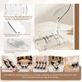 thumbnail image 3 of Clear Acrylic Wine Rack, Modular Stackable Countertop Wine Bottle Holder with Leaf Shaped Support, Multi Purpose Versatile Wine Display Stand for Home Bar Party Daily Organizing (Transparent - 4pcs), 3 of 8
