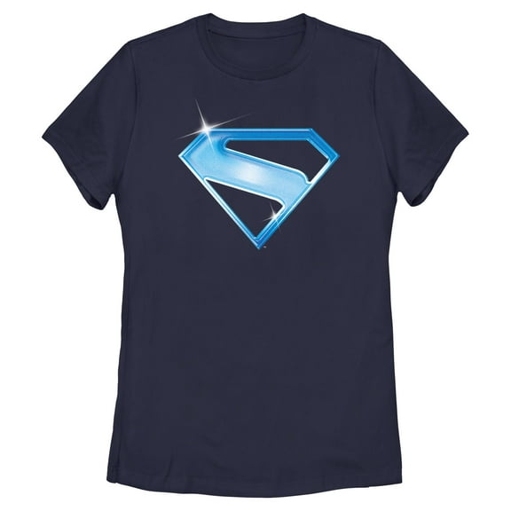 Womens Superman Bright Shield Logo T Shirt