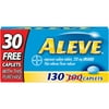 Aleve Pain Reliever / Fever Reducer Naproxen Sodium Caplets, 130 Ct (100+30 Bonus)