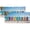 Pattern-2, variant on Ocean Beach Kitchen Valance Curtains Sea Wave Plam Trees Sunset Seaside Scenery Rod Pocket Valances for Bedroom Living Room Dining Room 54 by 18 in, 2 Panel
