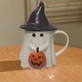 thumbnail image 5 of Ceramic ghost mug, Halloween Creative Spooky Cup with Cute Face, Cute Mug for Men, Women & Teens - Microwave & Dishwasher Safe (Without gold border), 5 of 6
