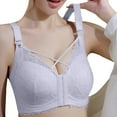 thumbnail image 2 of Lixiuxyad Front Closure Bras For Full Coverage Plus Size Wireless Comfort Support Underwire Back Design,Bras for Women Blue 46, 2 of 6