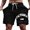b-346Black1423, variant on Men Casual Shorts Everyday Stylish Letter Print Comfortable Fit For Active Summer Outings And Relaxation Outdoor Male Comfort Bottoms