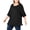 Black, variant on NY Collection Plus Size Ruffled Sweater Black 2X