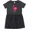 thumbnail image 3 of Inktastic Pink Flamingo Girls Toddler Dress, 3 of 5