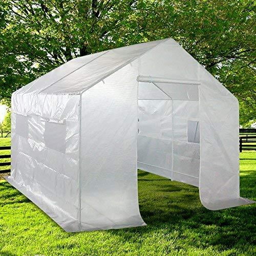 Quictent 10' X 9' X 8' White Large Portable Walkin Greenhouse w