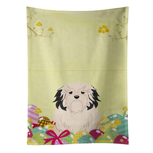 Carolines Treasures BB6019KTWL Easter Eggs Lowchen Kitchen Towel