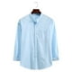 thumbnail image 1 of Playeras Cuello Redondo Hombre Casual Color Sólido Solapa Rayas Camisa De Manga Larga Blusa Superior, 1 of 7