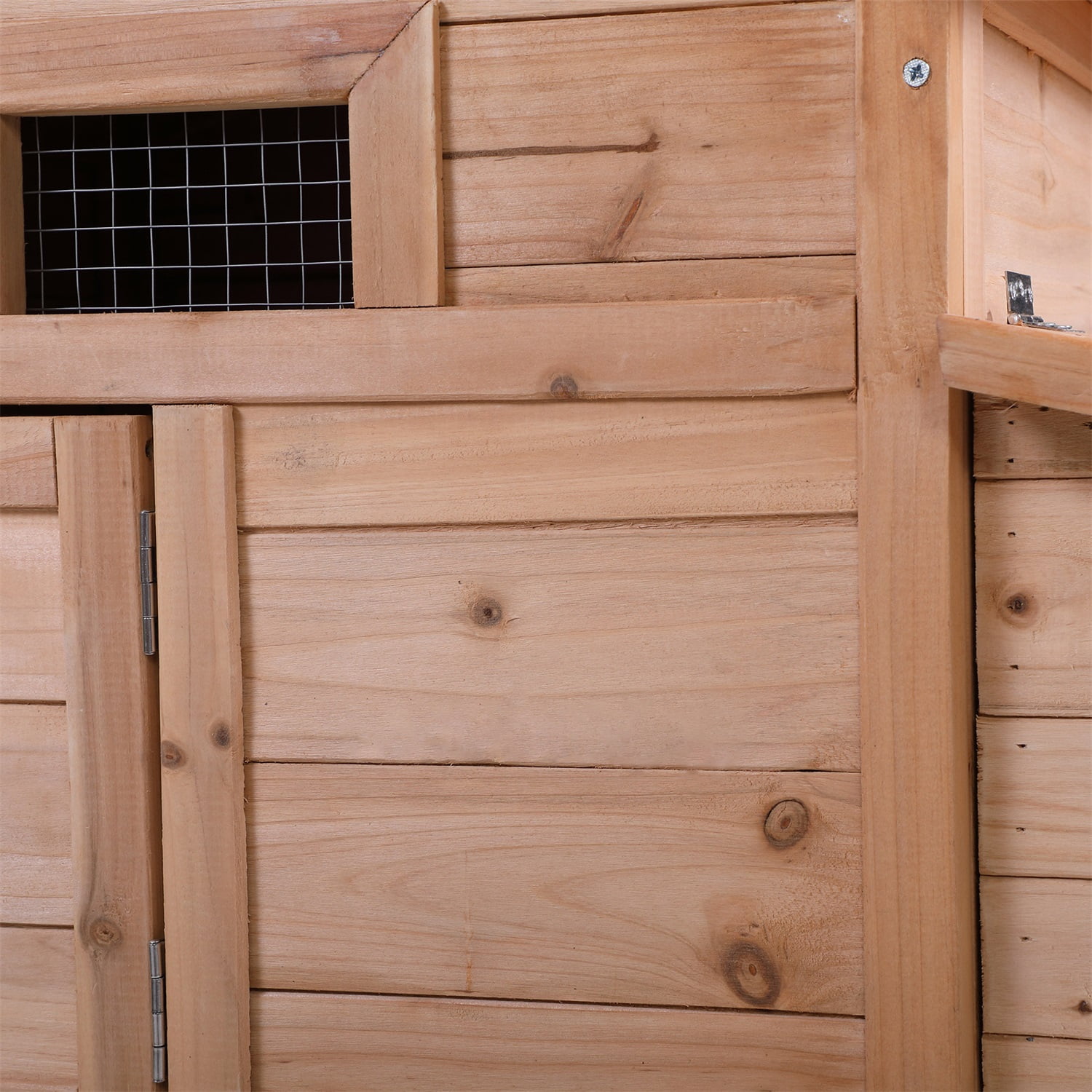 Pefilos 59" Large Chicken Coop Rabbit Hutch, Outdoor Wooden Pet Bunny House Hen Cage, Crib for 2 Rabbits Chicken Nesting Box, Beige Pefilos 59" Large Chicken Coop Rabbit Hutch, Outdoor Wooden Pet Bunny House Hen Cage, Crib for 2 Rabbits Chicken Nesting Box, Beige