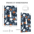thumbnail image 3 of Fotbe Halloween Print Duplex Receptacle Wall Plate, 1-Gang 5.0" x3.0" Wall Outlet Covers, Dual Outlet Faceplates Covers, Color-matched Screws Included-Style T, 3 of 6