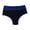 Blue, variant on Gyujnb Women High Waist Color Block High Cut Bikini Panties for Stretchy Breathable Fresh Antimicrobial Daily Wear,XL