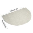 thumbnail image 3 of Tapis de Porte Demi-Rond Tapis d'Entrée Antidérapant Collecteur de Saleté Tapis de Sol Imperméable Durable Intérieur Extérieur Tapis de Bienvenue pour Porte d'Entrée Porche Patio Garage Usage Domestique Nettoyage Facile Tapis Antidérapant, 3 of 6