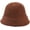 Brown, variant on CoCopeaunts Bucket Hats for Men Simple Solid Color Fisherman Hat Women Simple Fashion Bucket Cap Short Brim Knitted Basin Hat