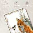 thumbnail image 6 of Elephant Stock Fox And Friend Wall Art - Vertical Canvas Wall Art - Living Room Wall Decor - Animal Canvas - White And Orange Decor By Carol Robinson - 16" x 24", 6 of 8