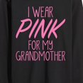 thumbnail image 3 of Instant Message - I Wear Pink For My Grandmother Long Sleeve Graphic T-Shirt, 3 of 6