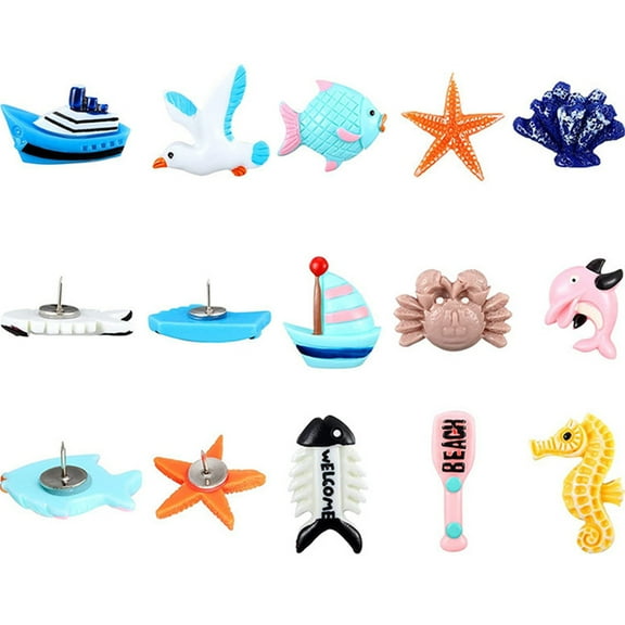 Minkissy 36Pcs Aesthetic Push Pins Assorted Color for Bulletin Board