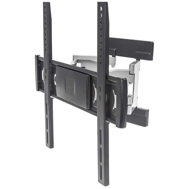 Soporte para TV, de pared, hecho de aluminio, diseño ultradelgado, movimiento articulado, pantallas curvas o planas de 32" a 55" de máximo 30 kg Manhattan Soporta una TV de pantalla plana o curva de 32 a 55" de hasta 30 kg (66 lbs.)