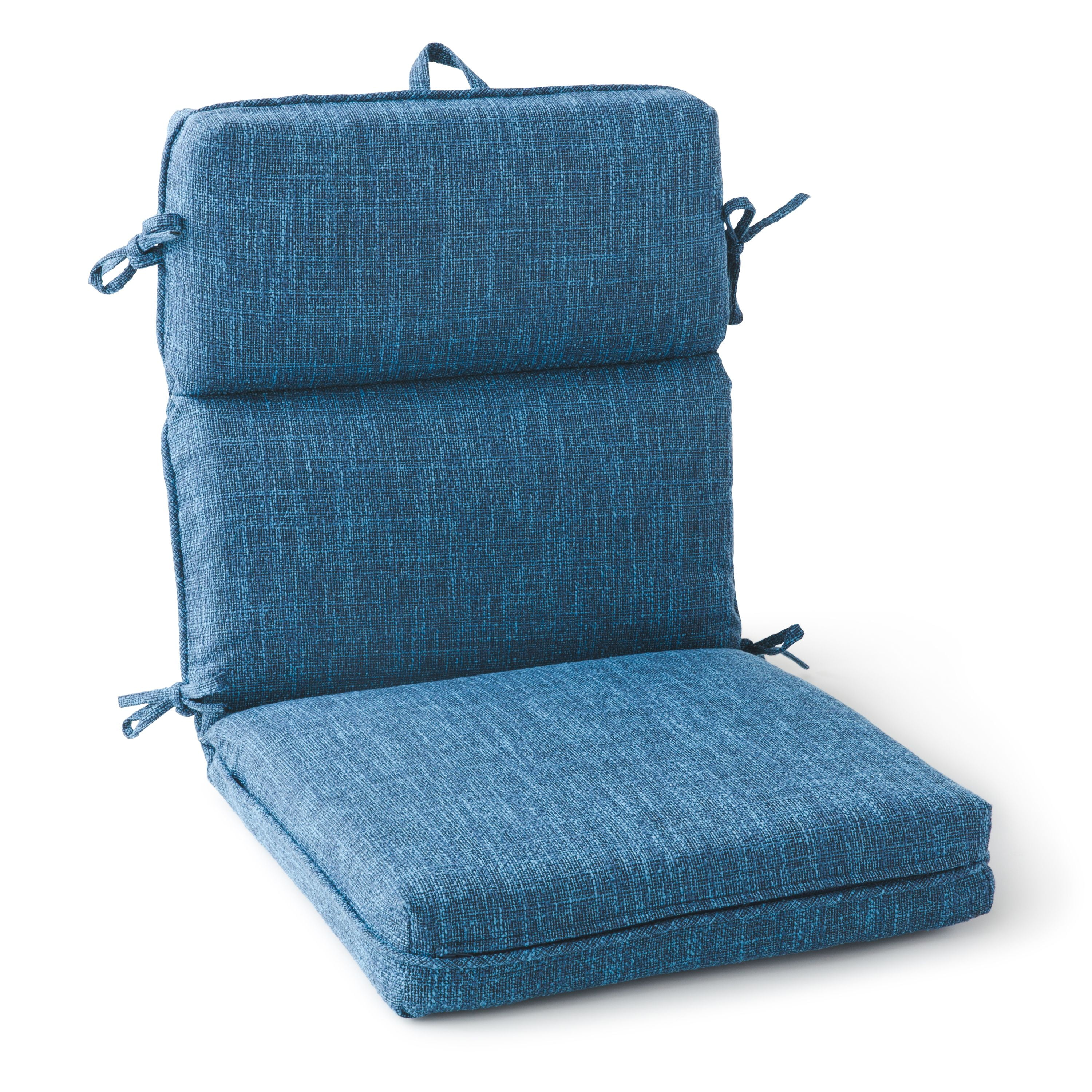 Better Homes Gardens High Back Outdoor Chair Cushion In Indigo Gardens High Back Outdoor Chair Cushion