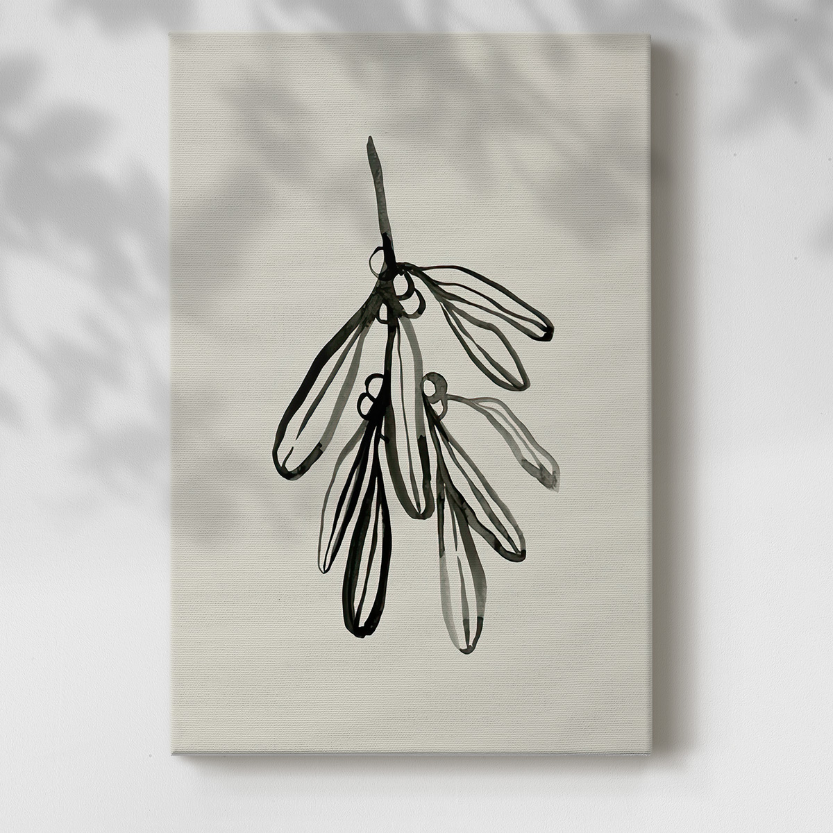 Mistletoe Sketch I- Gallery Wrapped Canvas