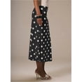 thumbnail image 4 of Women'S Polka Dots Midi Skirt Summer Mesh Flowy Long Skirts Black S, 4 of 8