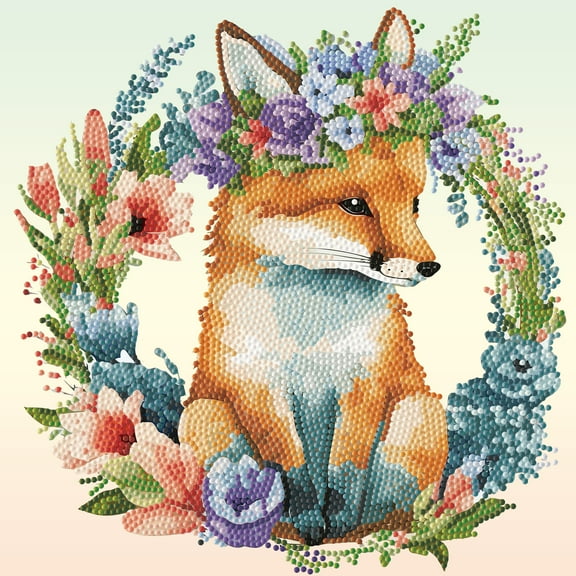 DIAMOND DOTZ® Floral Garland Fox Special Edition Diamond Painting Kit