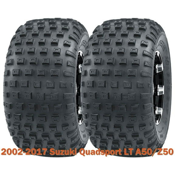 Set 2 Sport ATV tires 16x8-7 for 2002-2017 Suzuki Quadsport LT A50/Z50