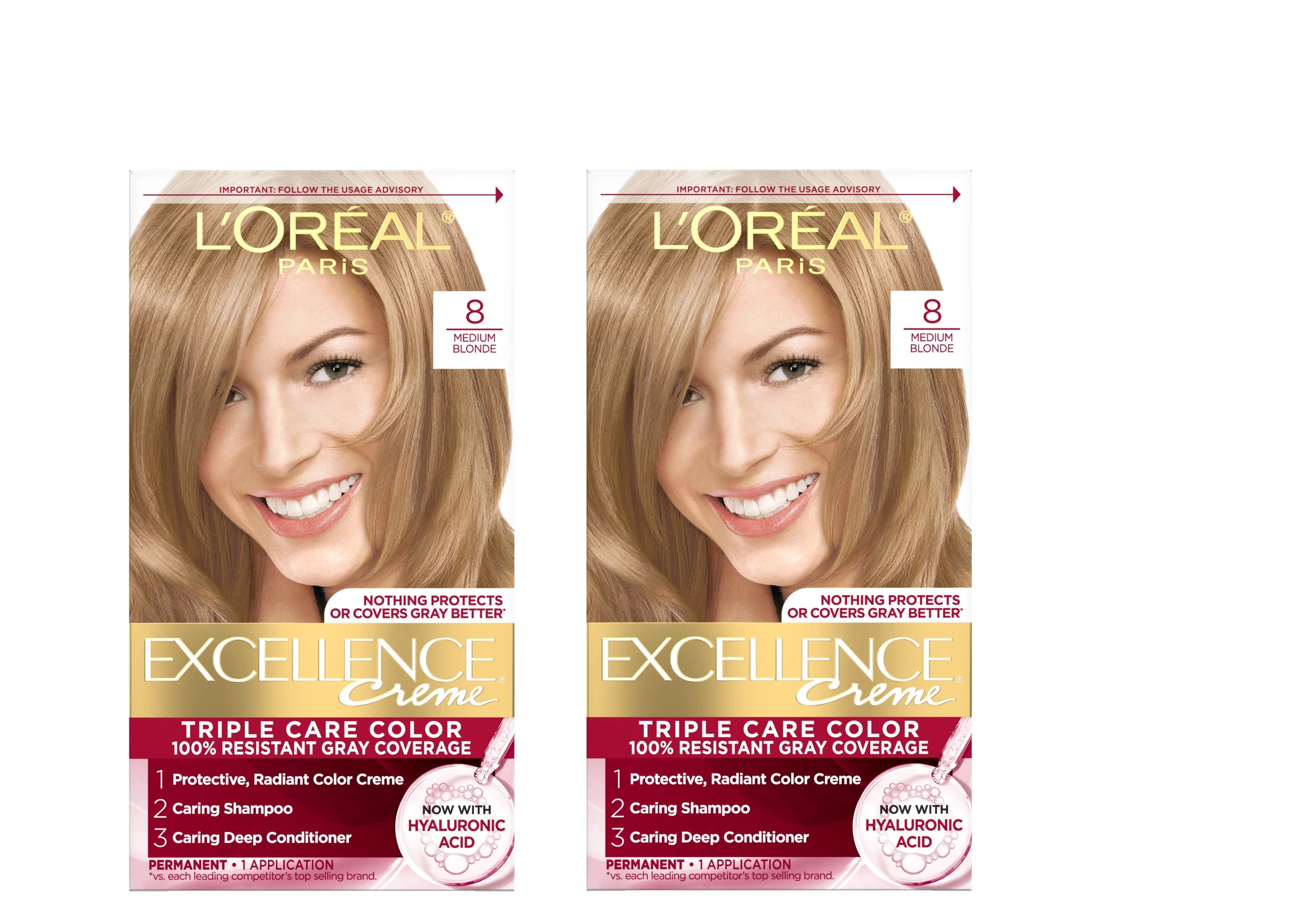 L'Oreal Paris Excellence Creme Triple Protection Hair Color, Light