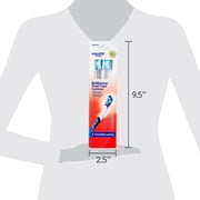 Equate Brilliance Total Care Manual Toothbrushes with Tongue and Cheek Cleaner, Medium, 2 Count