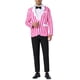 thumbnail image 2 of BLAZER A RAYAS CHIC PARA EL DÍA DEL PADRE, SACO DE TRAJE DE NEGOCIOS PARA HOMBRE DE UN SOLO BOTÓN EN COLOR ROJO Y BLANCO, 2 of 5