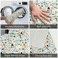thumbnail image 3 of Pofeuu Cartoon Dinosaur Print Flannel Doormats Rug16"x24"Rug Washable Doormats Indoor Outdoor Rugs for Layered Front Door Mats, Porch, Kitchen, Entryway, 3 of 7